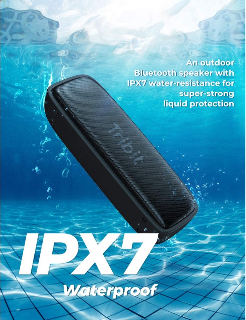 Boxa Portabila Tribit XSound Surf 12 W Rezistenta la Apa 10 ore Redare Audio Bluetooth 5.0 USB C